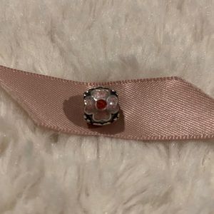 Pink Flower Enamel Pandora Charm